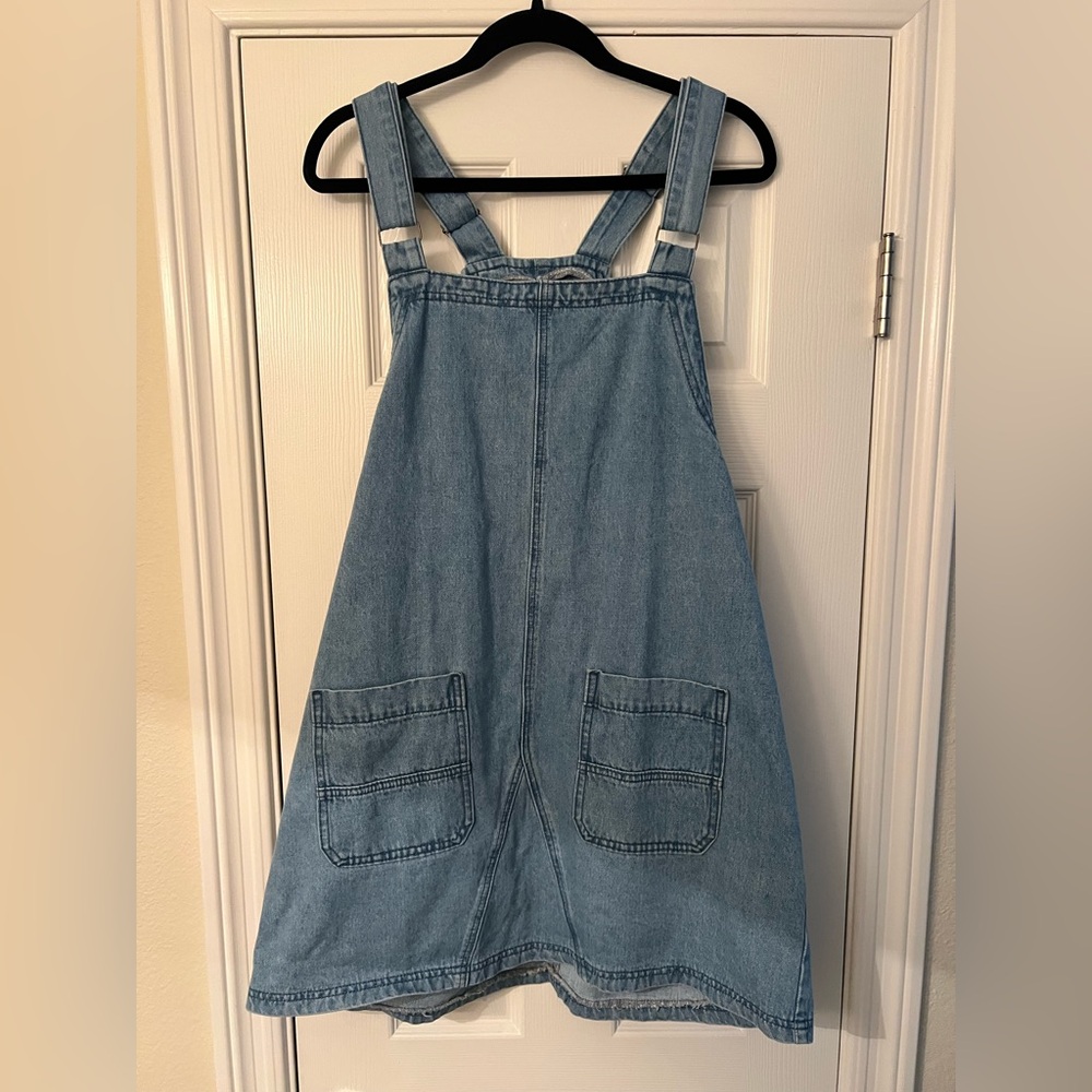 Blue Denim Overall Dress